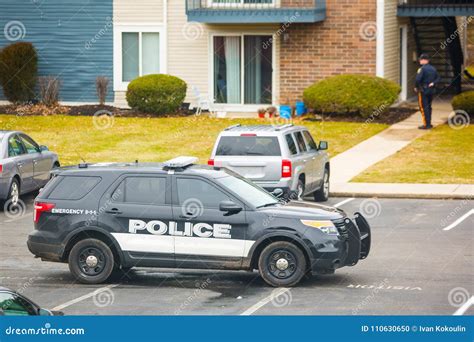 Police Car Parked In Neighborhood Editorial Image Image Of Swat