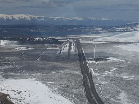 Approaching The Mammoth Lakes Airport Just Past Mammoth Mountain In Ca