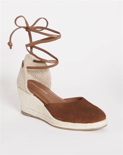 Leather Wedge Espadrille E Fit J D Williams