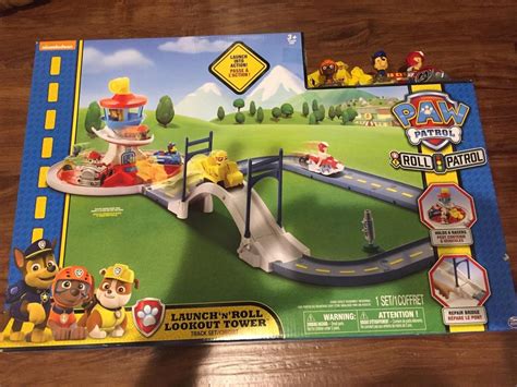 Paw Patrol Launch N Roll Lookout Tower Track Set New 1875679677