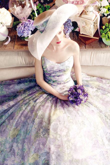 Spring 2016 Wedding Dress Trend Floral Prints By Grace Kelly