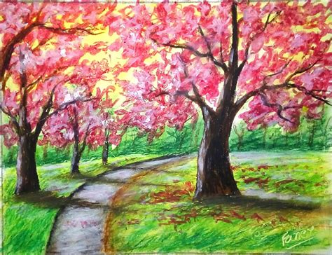 20 Photos New Cherry Blossom Tree Painting Easy