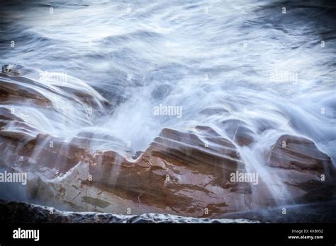 Moving Water Over Rocks Stock Photo Alamy