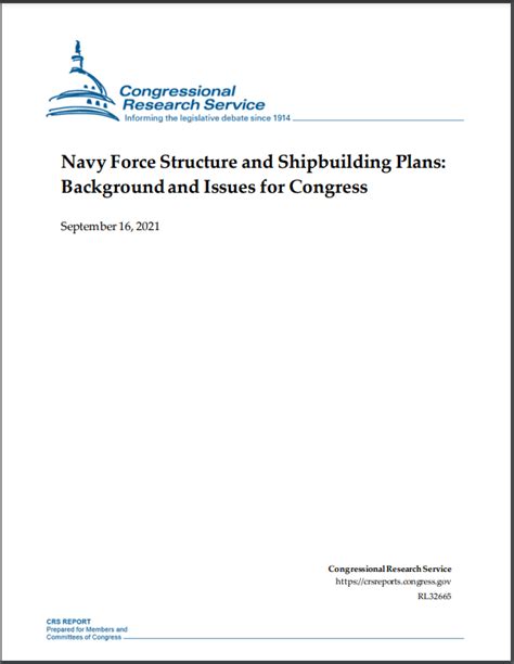Report To Us Congress On Navy Force Structure And Shipbuilding Plans Naval Post Naval News