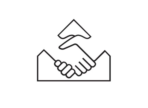 Logo Menschen Hand Handschlag Haus Immobilie Logomarket