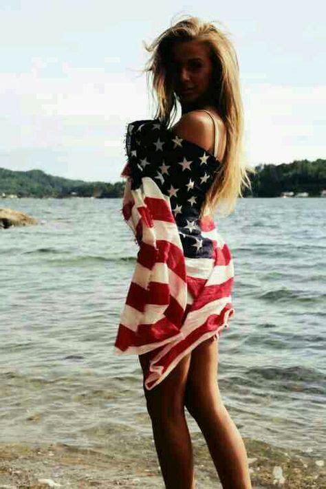 posing in a flag swimsuit photoshoot fashion photography
