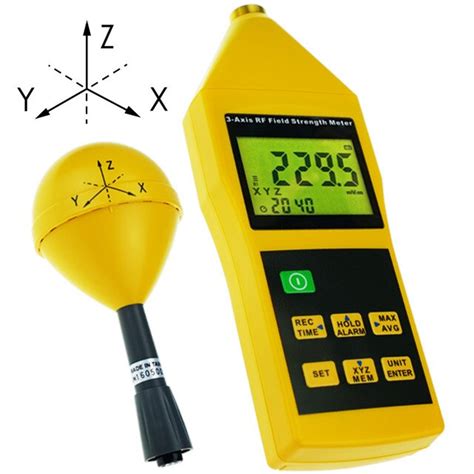 3 Axis Rf Meter Electromagnetic Radiation Tester Detector 10mhz To 8ghz