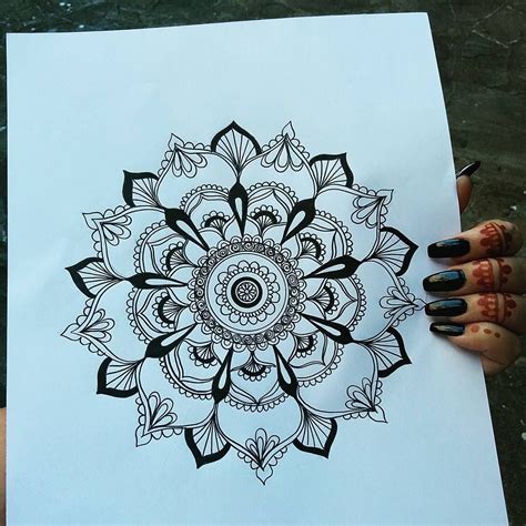 How do you start drawing a mandala? "Easy Mandala Design. You can click on the link on my ...