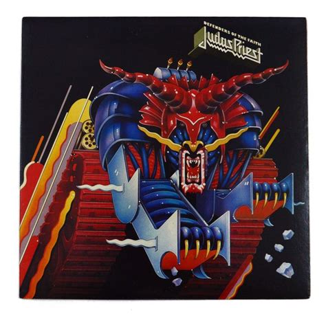 Vintage 80s Judas Priest Defenders Of The Faith Metal Album Record