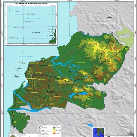 The Topography Of Makassar City Source Indonesia Geospatial Portal 2017 Download Scientific