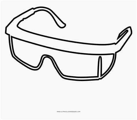 Safety Goggles Drawing Safety Goggles Wrap Around Eye Protection