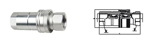 Carbon Steel Hydraulic Quick Connect Couplings Lsq Isoa Hydraulic