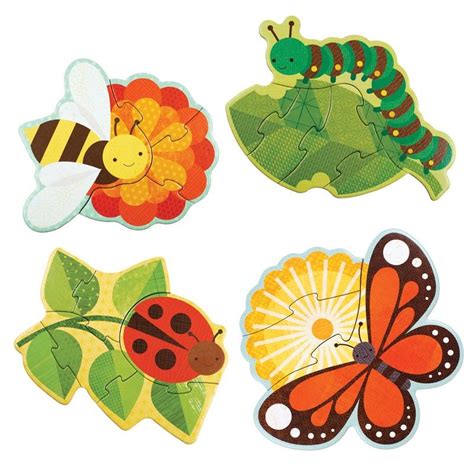 New Garden Bugs Garden Bugs Petit Collage Jigsaw Puzzles For Kids