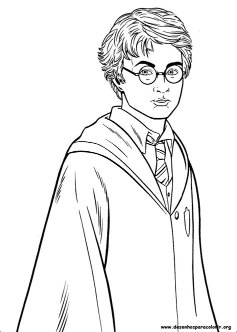Desenhos para imprimir, colorir e pintar do Harry Potter