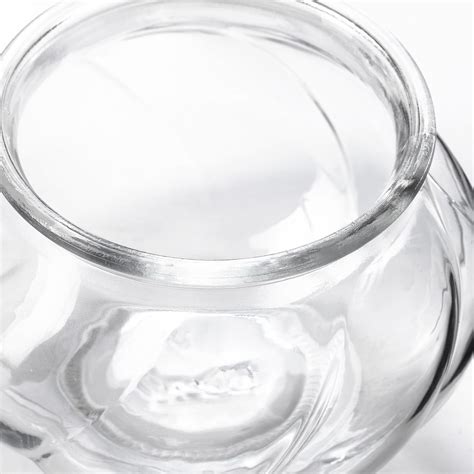 Viljestark Vase Clear Glass 8 Cm Ikea