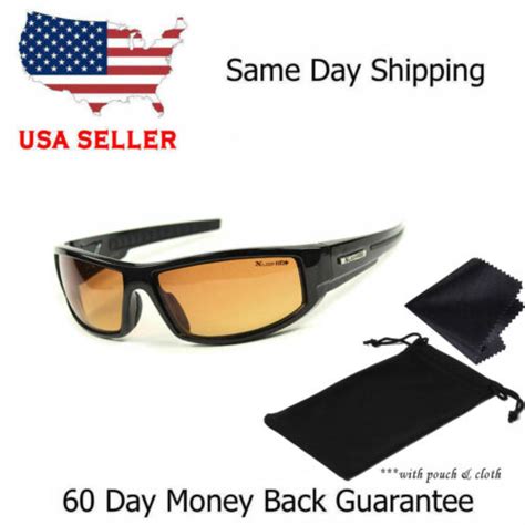 sport wrap hd night driving vision sunglasses yellow high definition glasses usa ebay