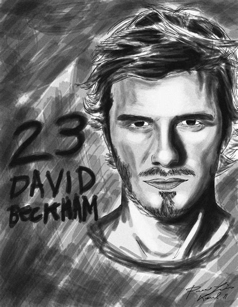David Beckham Sketch Drawing Kenalsworld Visual Art Art Direction