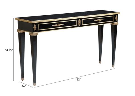 Square cherry end table features patterned cherry veneer top with beveled edges, ribbed skirts, and slender curving tapered legs. Hempstead Sofa Table | Console Tables | Ethan Allen