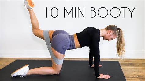 10 Min Resistance Band Booty At Home Workout Fitness Eggs