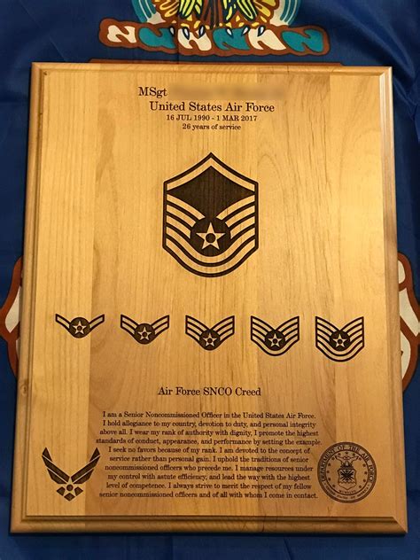 Air Force Retirement Plaque Usaf Customized And Laser Etsy