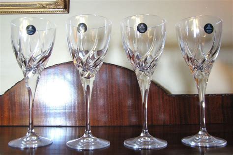 Four Royal Doulton Wine Glasses Lead Crystal Elegance Red Wine