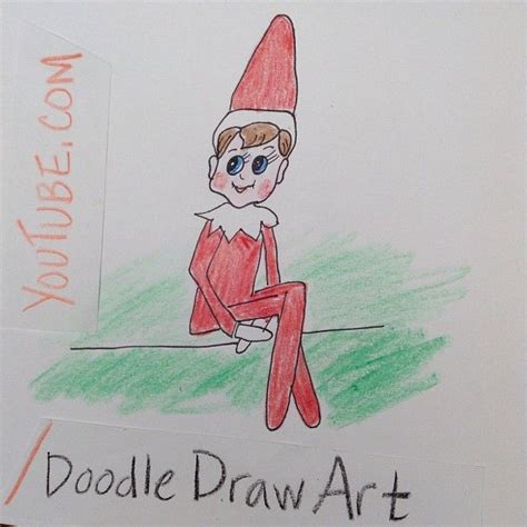 The Elf On A Shelf Can Draw A Self Portrait Or The Kids