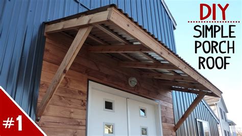 The porch overhang could be such a wonderful addition to your traditional dwelling. How to Build a Clean 'n Simple Porch Roof - Part 1 of 2 ...