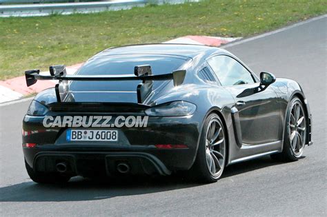Hardcore Porsche Cayman GT4 RS Spied With Huge Rear Wing CarBuzz