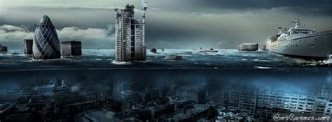 Map details for the flooded city. Flooded City Facebook Cover Photo - FBcover.com