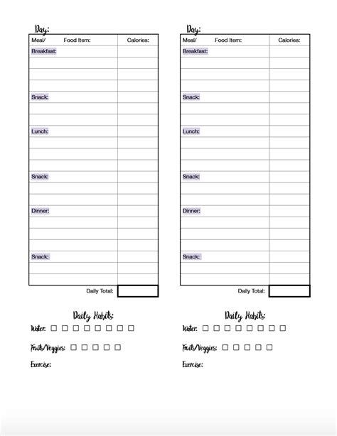 Printable weekly food diary for excel, pdf, and google sheets download ⤓ excel (.xlsx) for excel 2007 or later ⤓ google sheets ⤓ pdf. Free Printable Food Journal: 6 Different Designs