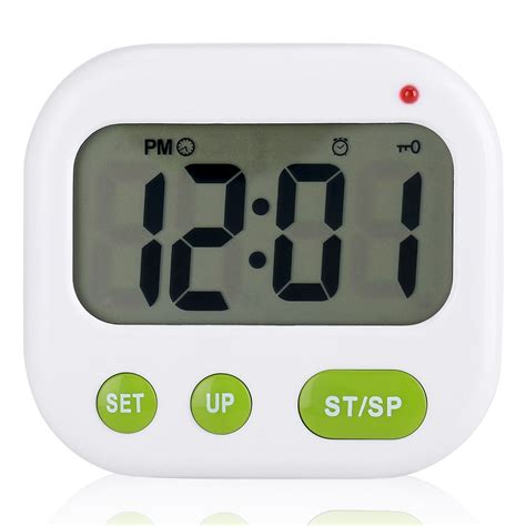 Otviap Musicvibration Digital Lcd Alarm Clock Electronic Kitchen Timer