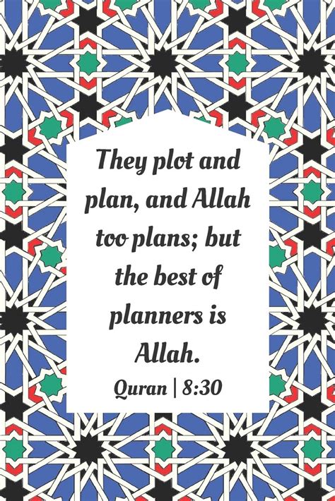 Buy They Plot And Plan And Allah Too Plans But The Best Of Planners
