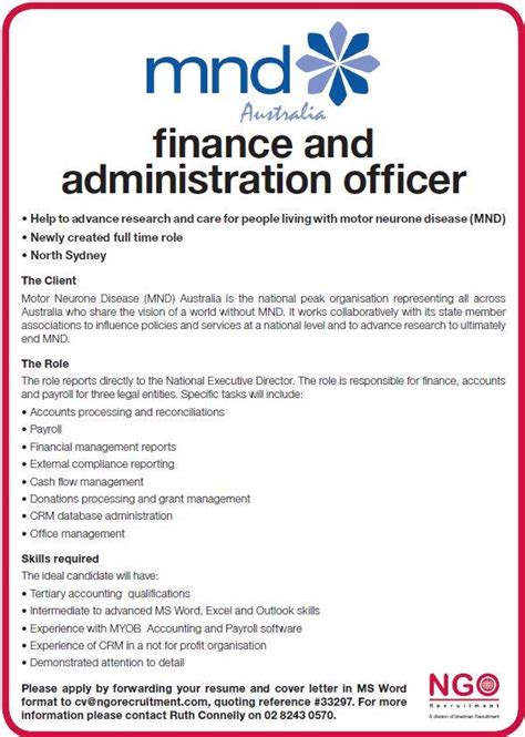 Finance managers are business specialists who manage important financial functions of an organization. NGO Recruitment | Finance Manager and Administration
