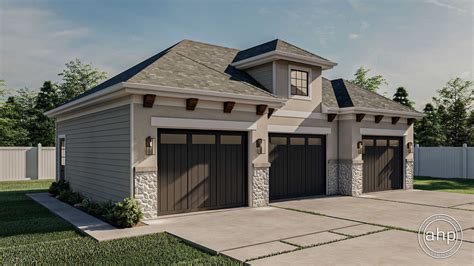 Carriage House Type 3 Car Garage With Apartment Plans Historic Style