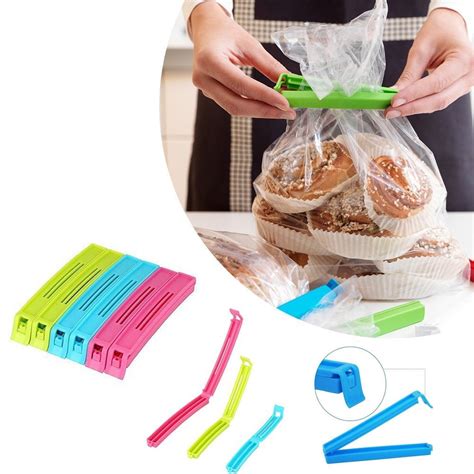 Ketzeal Multicolor Food Snack Plastic Bag Clip Sealer Sealing Clip 18pc