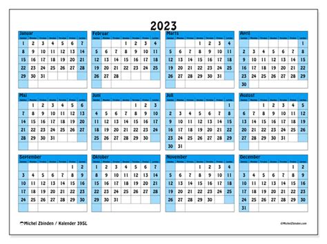 Kalender 2023 Til Print “39sl” Michel Zbinden Da