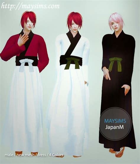 Japanese Clothing For Ts4 Japanese Outfits Sims 4 Clothing Sims 4