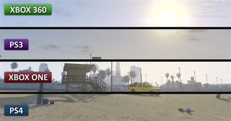 Gta 5 Graphics Comparison Ps4 Xbox One Ps3 Xbox 360 İ