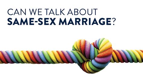 Watch Can We Talk About Same Sex Marriage Centre For Christian Living