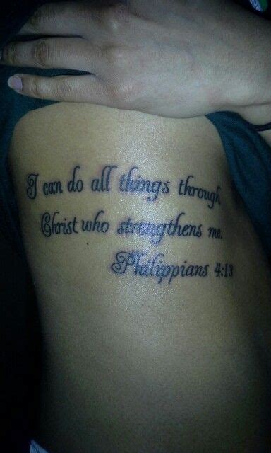 Philippians 4 13 Tattoo Ribs Jon Jones Tattoos What Do They Mean