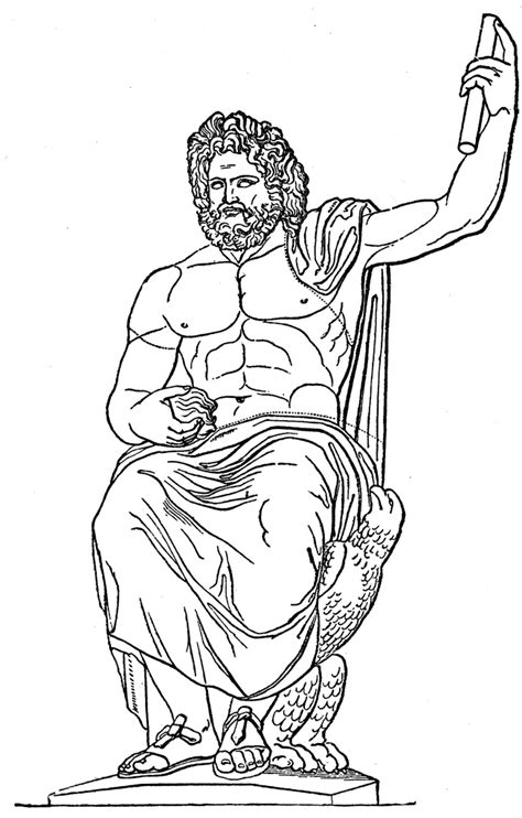 Dibujo De Zeus De Esmirna Para Colorear Dibujo de Dios Zeus pintado por en Dibujos net el día