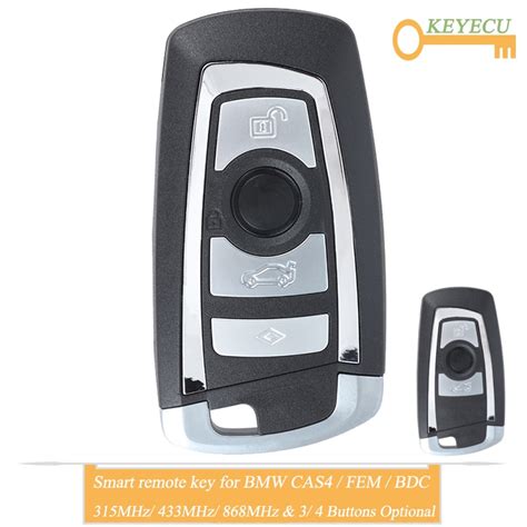 Keyecu Smart Remote Control Car Key For Bmw Fem Bdc Cas Cas Fob Buttons