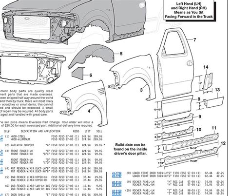 Ford F 150 Body Parts Diagram Heat Exchanger Spare Parts