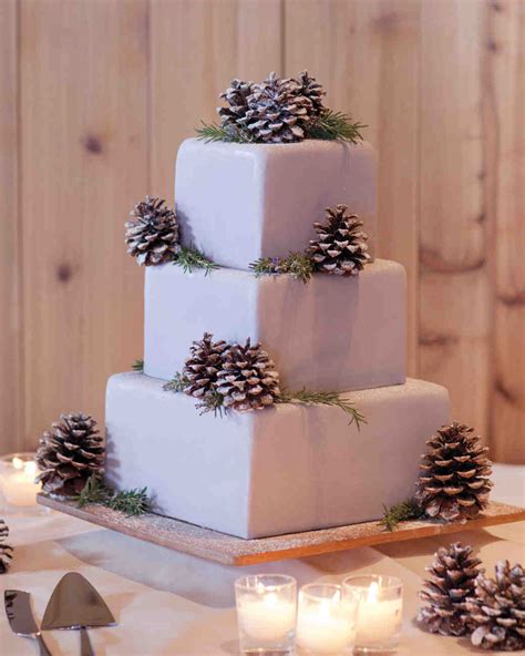 23 Festive Winter Wedding Cakes Martha Stewart Weddings