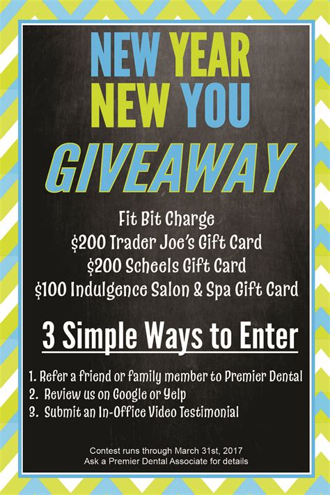 $75 for $100 gift card! New Year New You Giveaway!