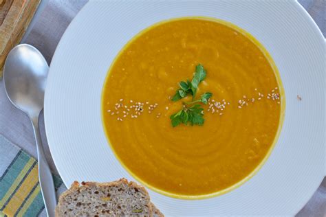 Carrot Sweet Potato Puree Soup Recipe Soup Recipes Diet Soup