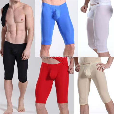 New Mens Bulge Pouch Shorts Underwear Softandthin Shorts Super Smooth
