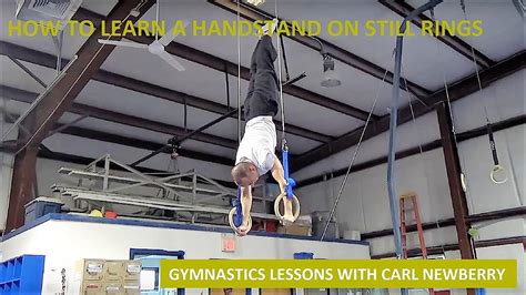 Watch How To Learn A Handstand On Still Rings Gymnastics Lessons With