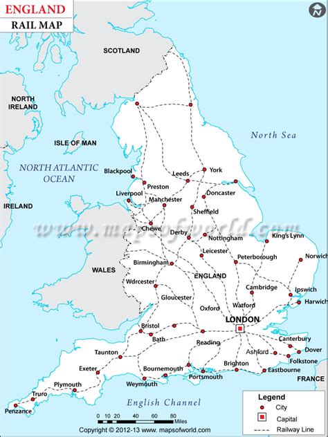 England Rail Map