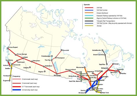 Canada Rail Map Canada Railway Map Canada Rail Map Iceland Map